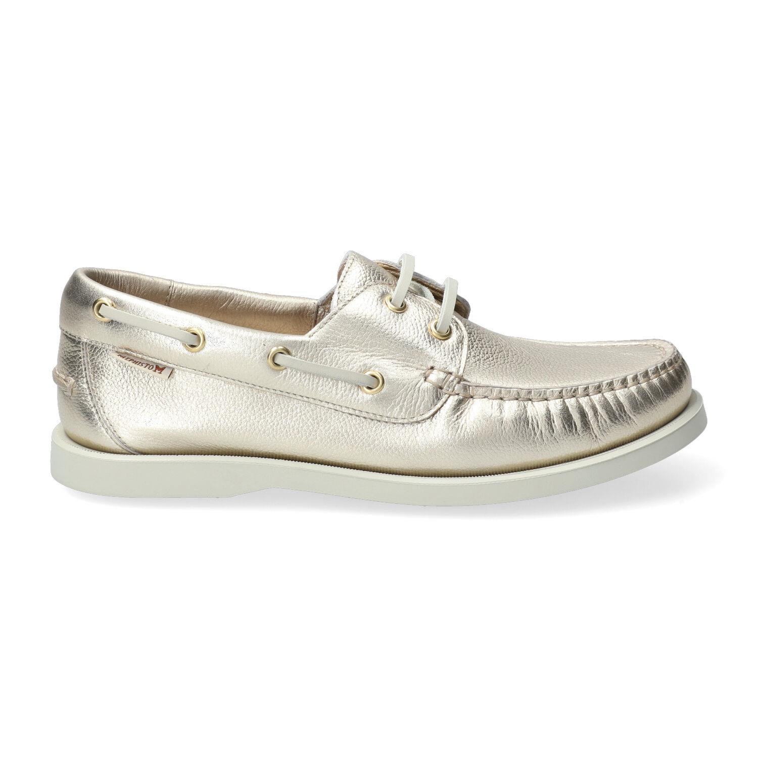 mocassins femme modèle Moorea Or - Mephisto